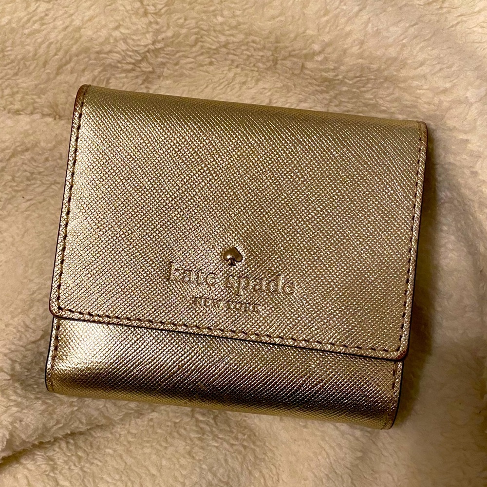 Small Gold Kate Spade Wallet